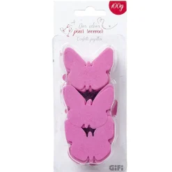 Confettis papillon rose fuchsia en papier-Gifi