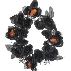 Couronne de fleurs noir orange-Gifi New