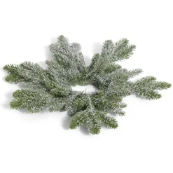 Couronne de Noël enneigée forme flocon de neige Ø40cm-Gifi Hot