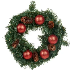 Couronne sapin et pomme de pin artificiel-Gifi New