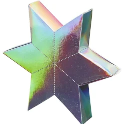 Crackers forme étoile argentée x6-Gifi Sale