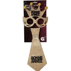 Cravate et lunettes Bonne année-Gifi Discount