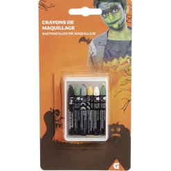 Crayons maquillage Halloween x6-Gifi Outlet