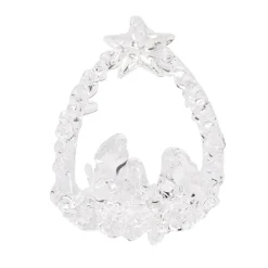 Crèche à suspendre en verre H7,5cm - 6 modèles-Gifi New