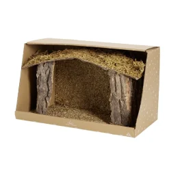 Crèche de Noël en bois et mousse 37x18xH22cm-Gifi Best