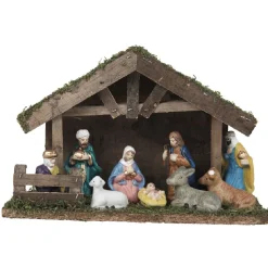 Crèche de Noël et 7 santons-Gifi Online