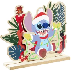 Déco à poser en bois Disney Stitch à Noël-Gifi Online