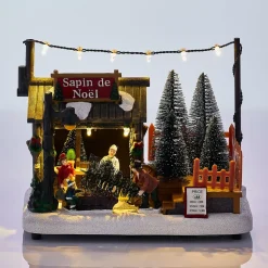 Déco de Noël magasin de sapins intérieur 9 LED-Gifi