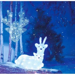 Déco de Noël renne 2D extérieur 35 LED-Gifi Sale