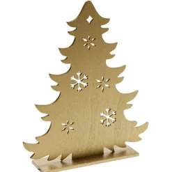 Décoration à poser sapin plat en bois - 4 modèles-Gifi Hot