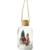 Décoration bocal lumineux avec scène de Noël H20cm-Gifi Hot