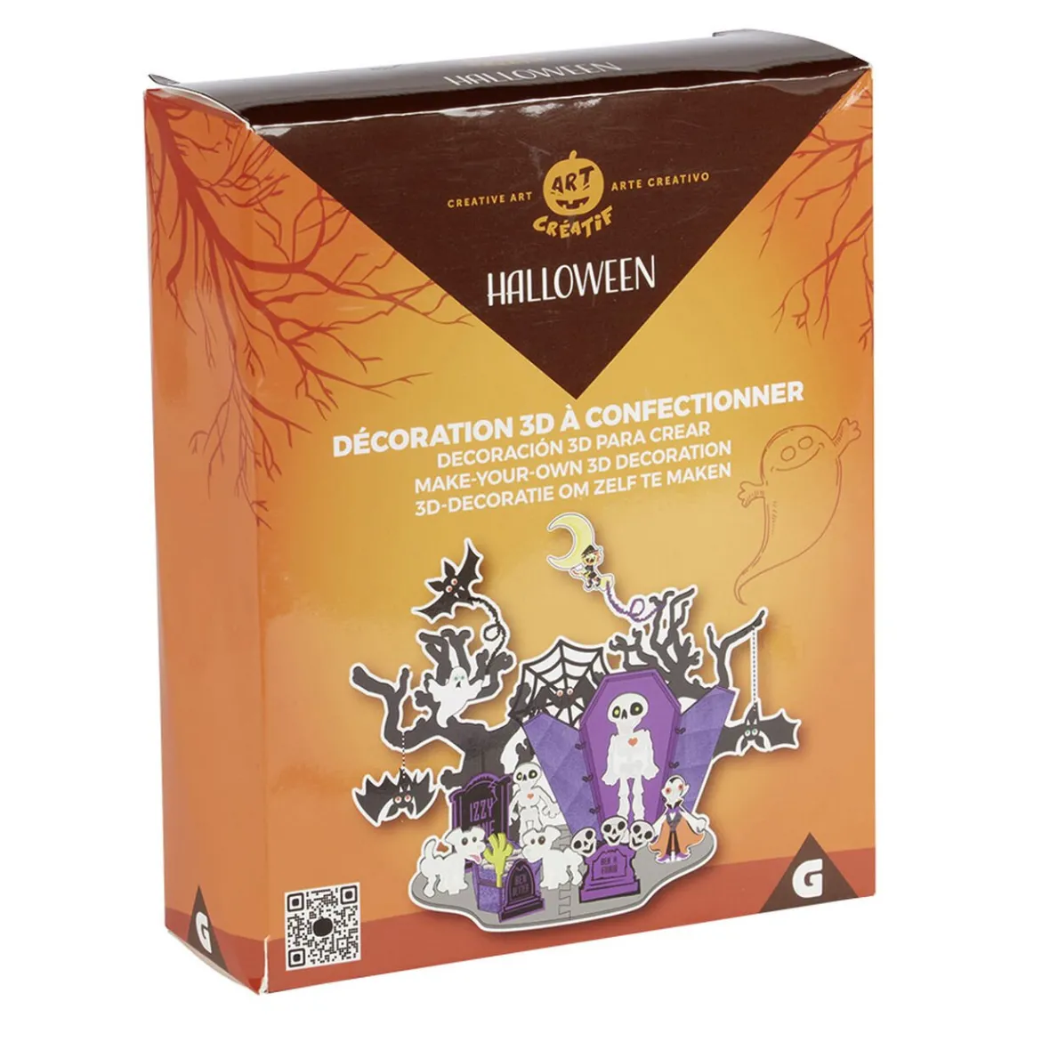 Décoration 3D à confectionner maison Halloween-Gifi New