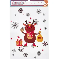 Décoration de Noël électrostatique renne-Gifi Discount