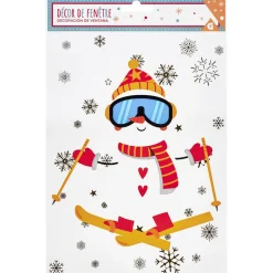 Décoration de Noël électrostatique bonhomme de neige-Gifi Sale
