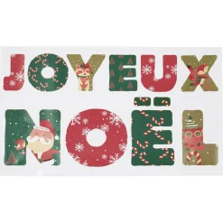 Décoration de Noël électrostatique Joyeux Noël-Gifi