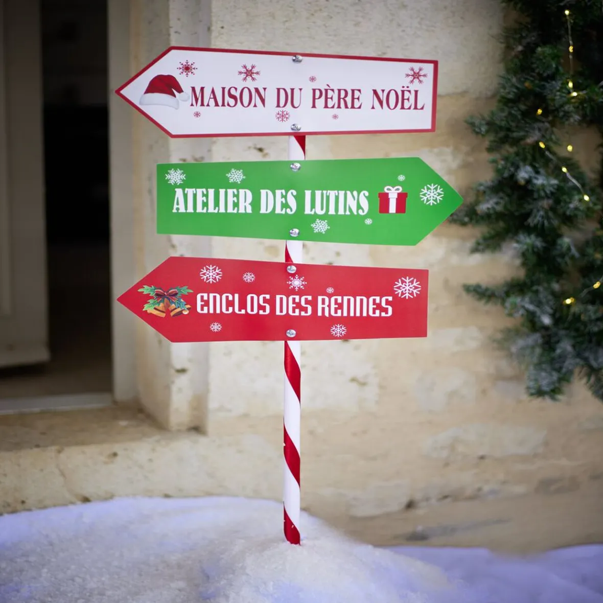 Décoration de Noël pancarte-Gifi Discount