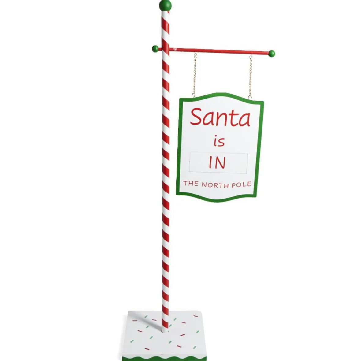 Décoration de Noël panneau en bois "Santa is coming" H100cm-Gifi Sale