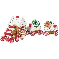 Décoration de Noël petit train pain d'épice à poser-Gifi Hot