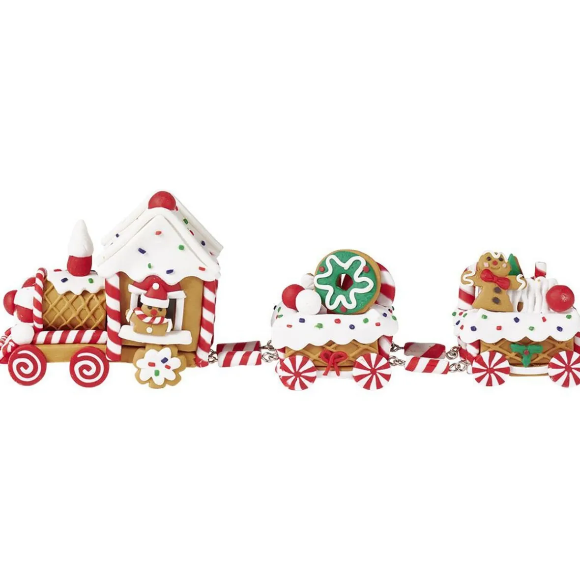 Décoration de Noël petit train pain d'épice à poser-Gifi Hot