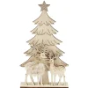 Décoration de Noël sapin et renne en bois à poser-Gifi Hot