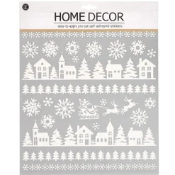 Décoration de Noël stickers motif paysage-Gifi