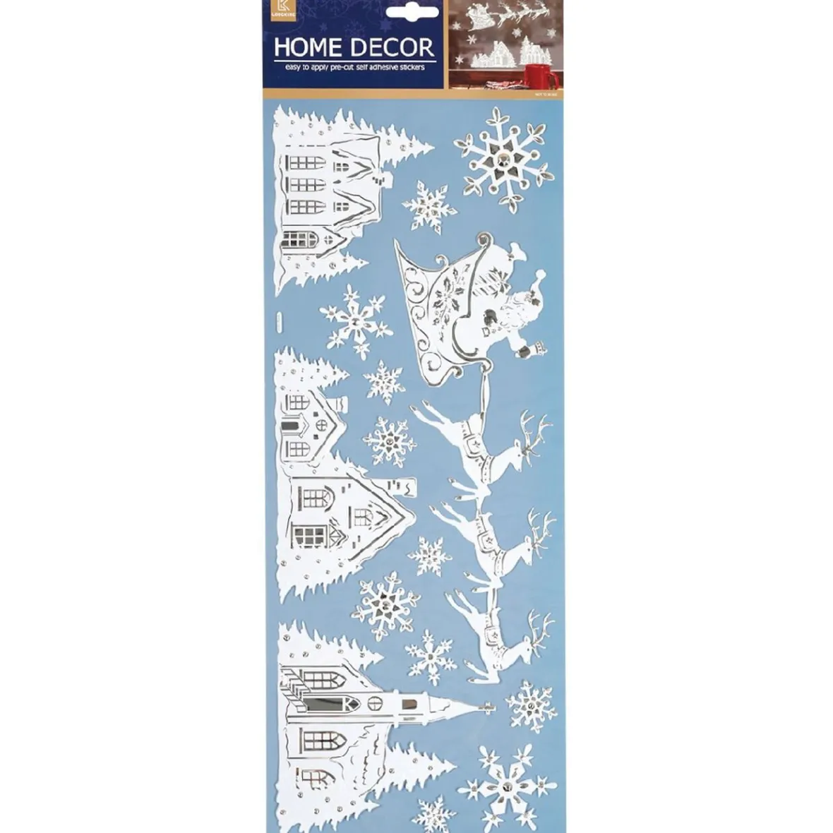 Décoration de Noël stickers 3D pour fenêtre-Gifi Outlet