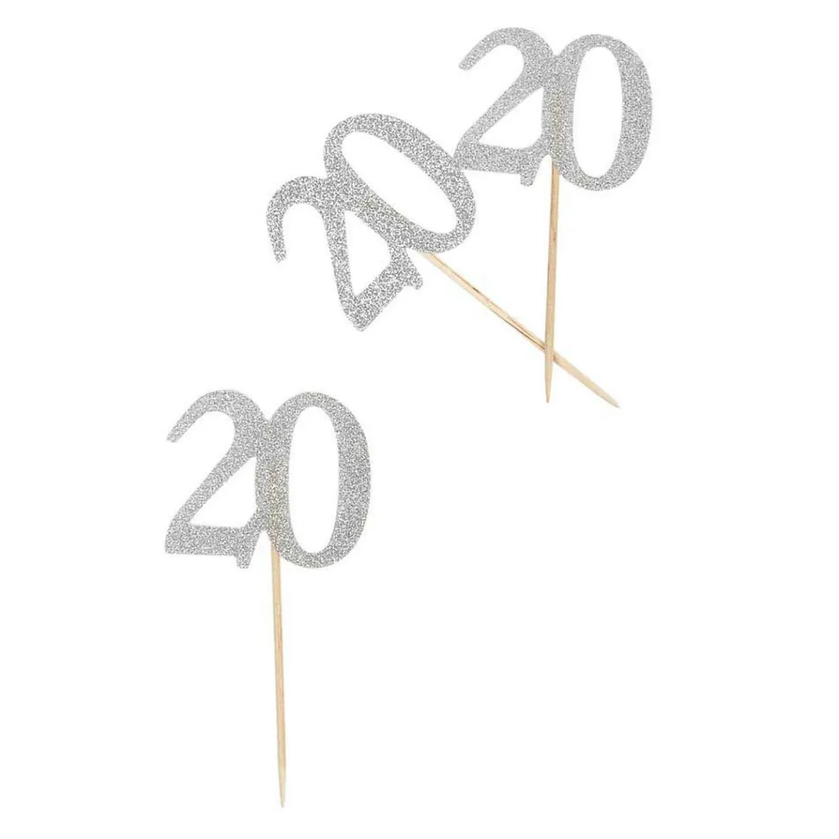 Décoration de table anniversaire 20 ans argenté-Gifi New