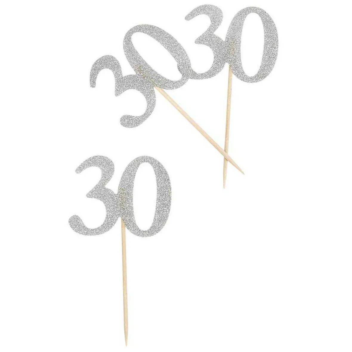 Décoration de table anniversaire 30 ans argenté-Gifi Best