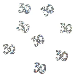 Décoration de table anniversaire 30 ans argenté-Gifi Best