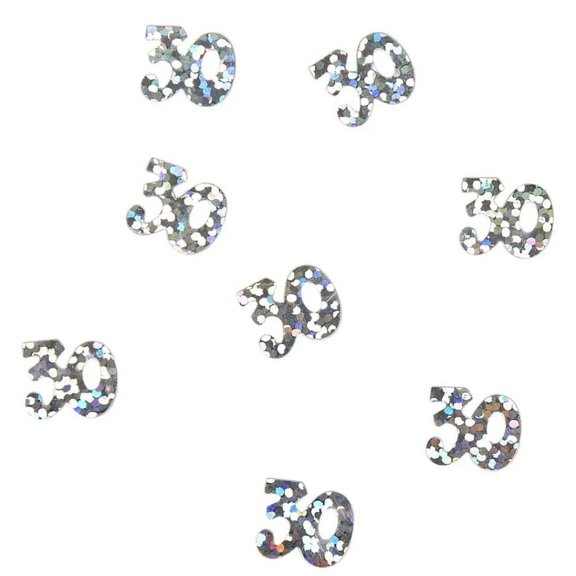 Décoration de table anniversaire 30 ans argenté-Gifi Best