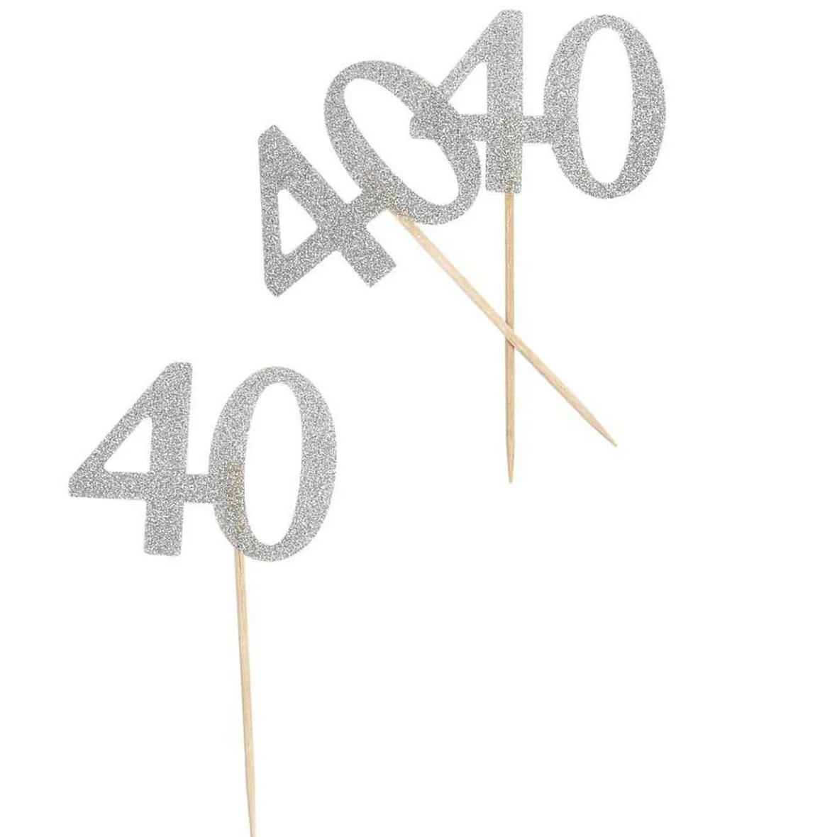 Décoration de table anniversaire 40 ans argenté-Gifi Online