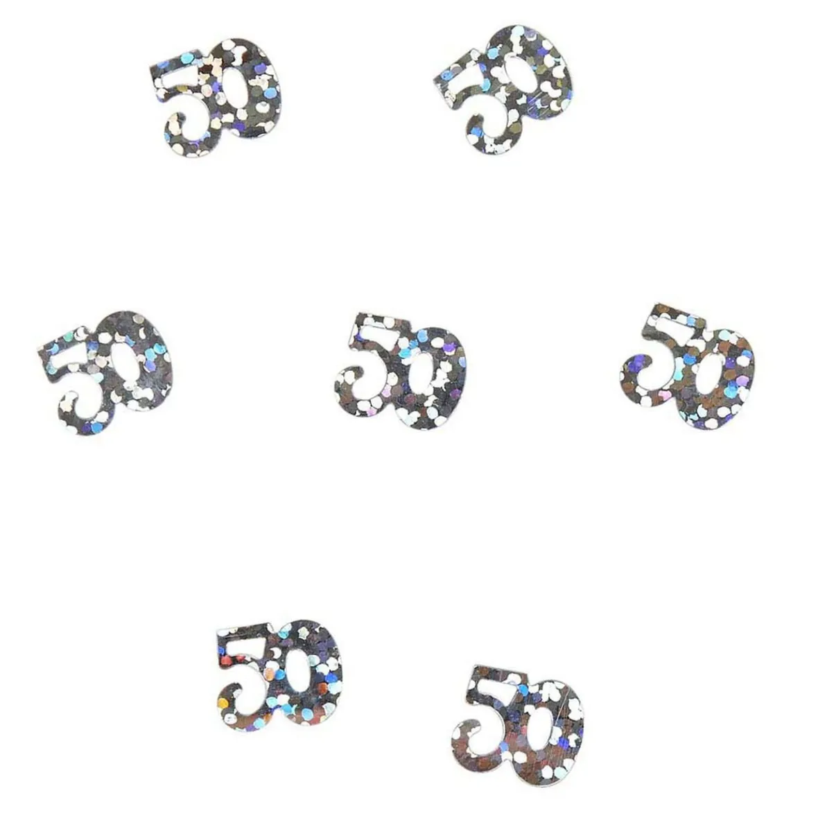 Décoration de table anniversaire 50 ans argenté-Gifi Outlet