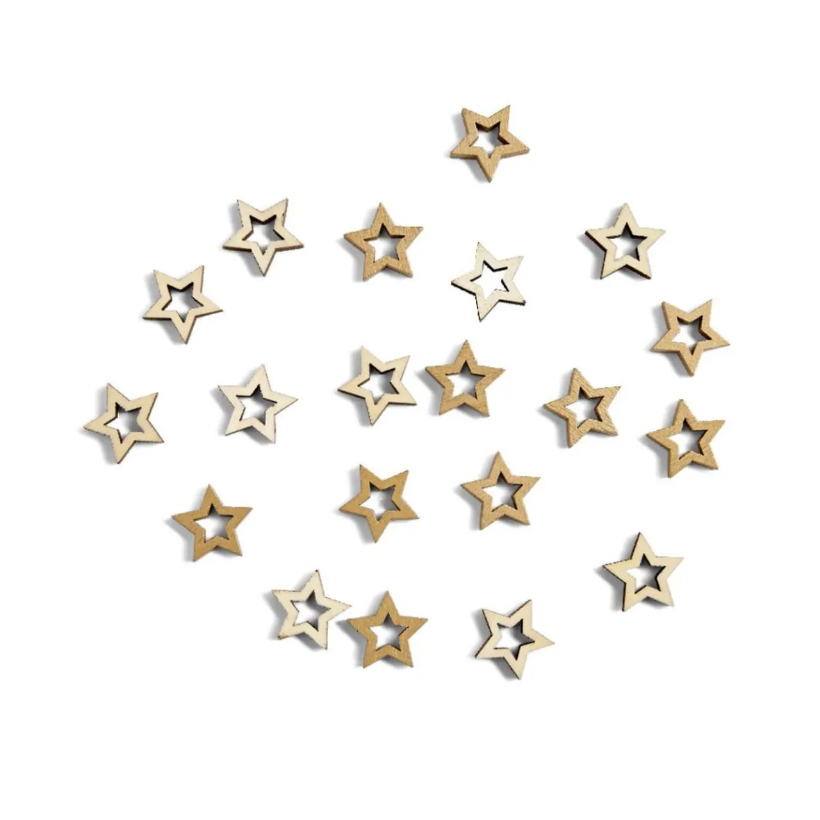 Décoration de table forme étoile dorée 20 pièces-Gifi Outlet