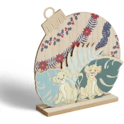 Décoration Disney à poser boule de Noël Le Roi Lion bois H21,5cm-Gifi Hot