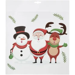 Décoration fenêtre électrostatique Personnage de Noël 31x32cm-Gifi Sale