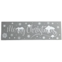 Décoration fenêtre électrostatique Merry Christmas argenté-Gifi Sale