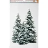 Décoration fenêtre Noël électrostatique sapin enneigé-Gifi Best