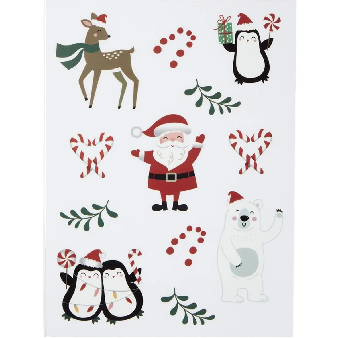 Décoration fenêtre Noël électrostatique personnage ou sapin-Gifi Clearance