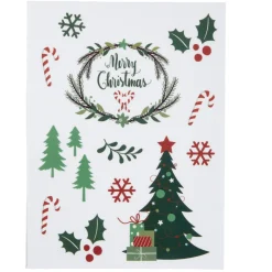 Décoration fenêtre Noël électrostatique personnage ou sapin-Gifi Clearance