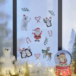 Décoration fenêtre Noël électrostatique personnage ou sapin-Gifi Clearance