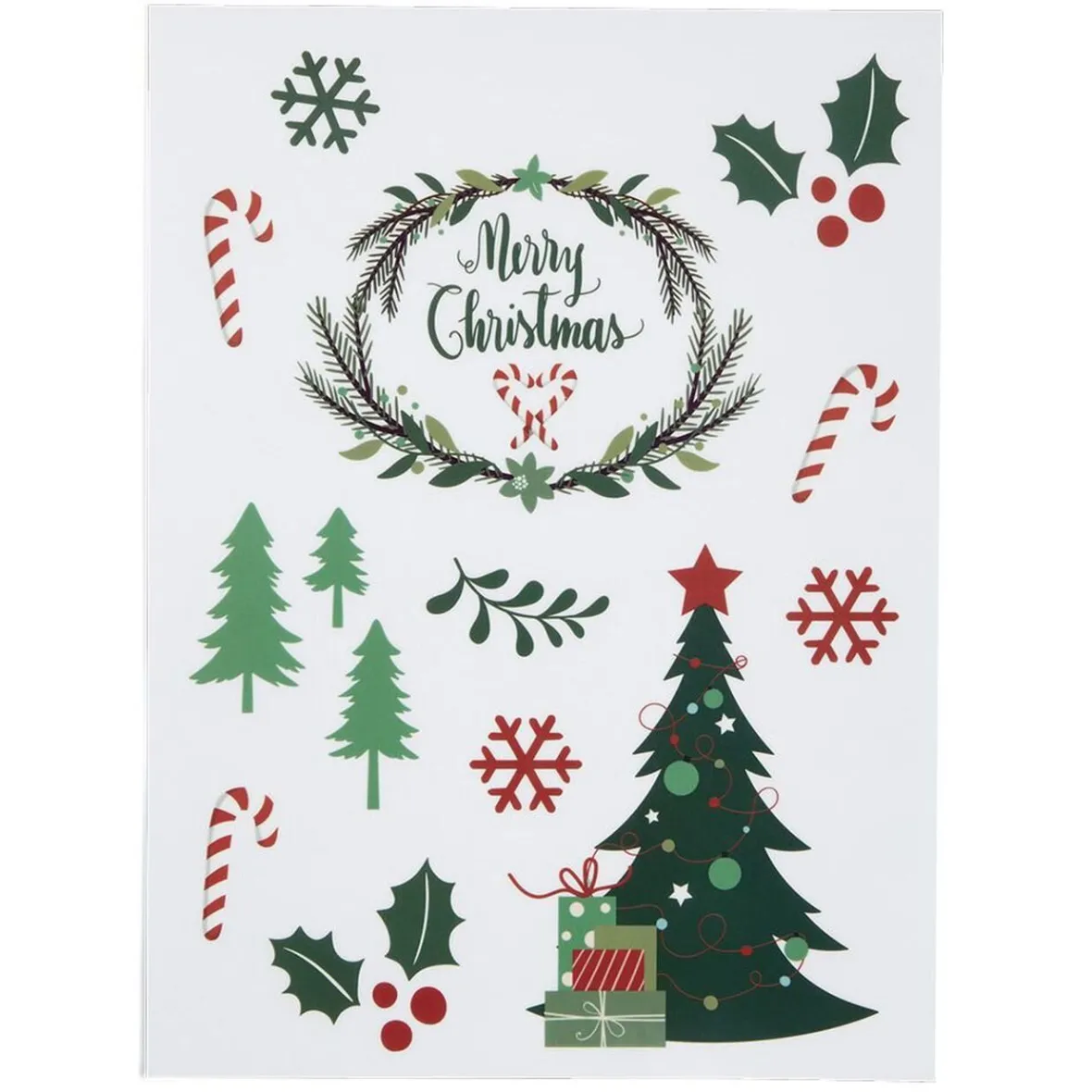 Décoration fenêtre Noël électrostatique personnage ou sapin-Gifi Clearance