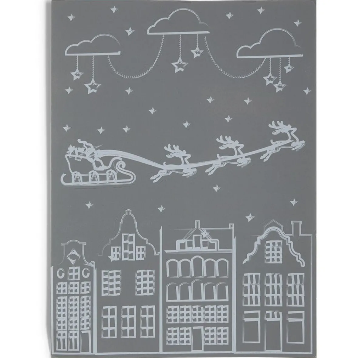 Décoration fenêtre Noël électrostatique dessin blanc-Gifi Hot