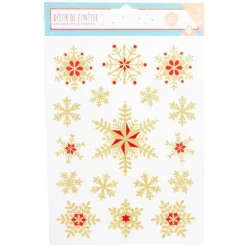 Décoration fenêtre Noël électrostatique étoile ou flocon-Gifi Outlet