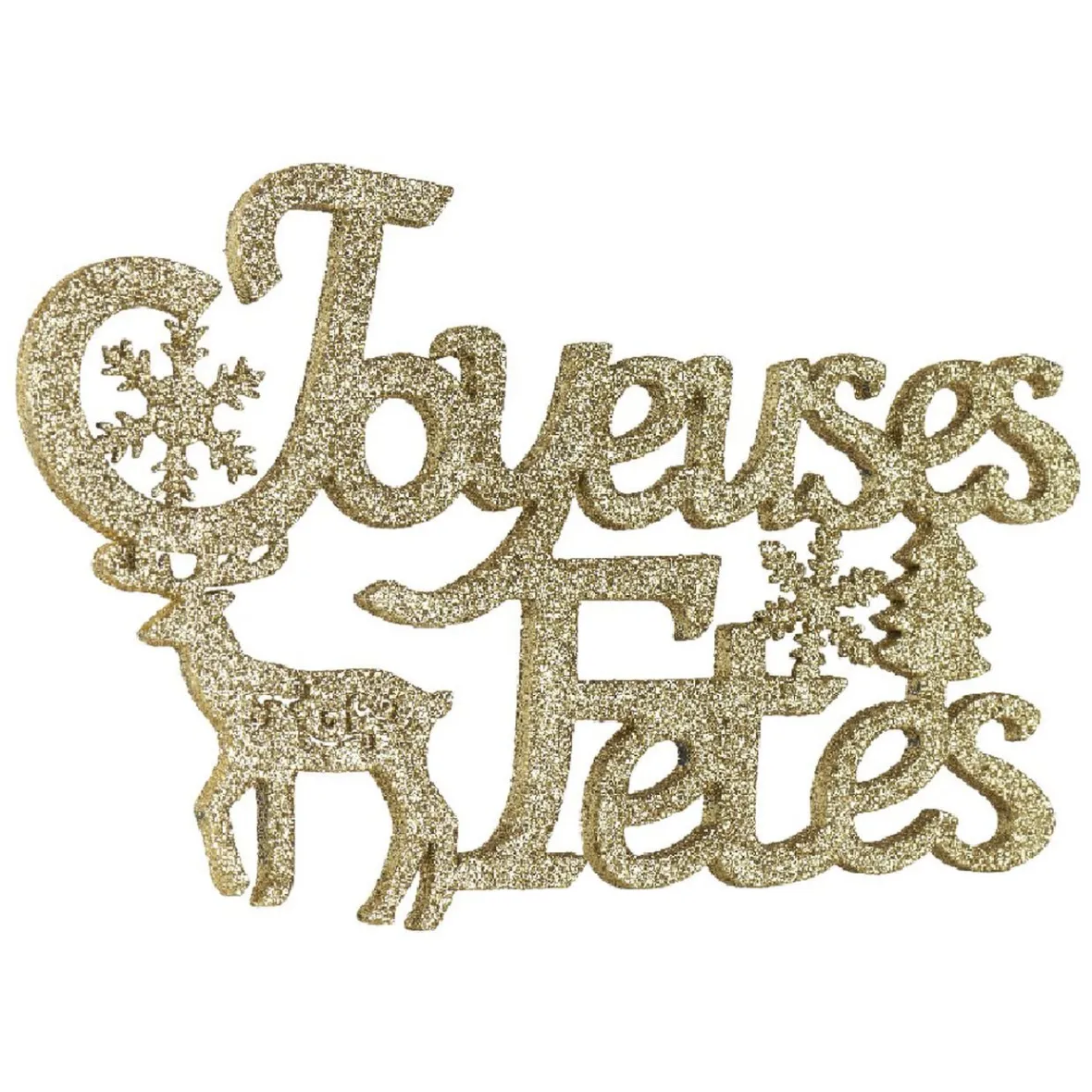 Décoration murale lettrage doré pailleté-Gifi Outlet