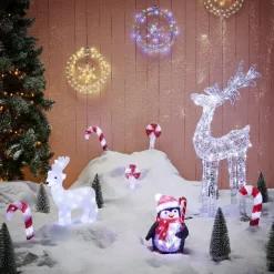 Décoration Noël sucette à planter LED H27cm-Gifi Sale