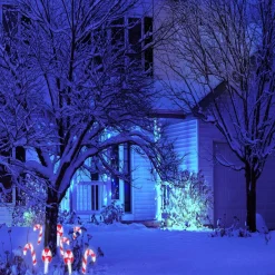 Décoration Noël sucre d'orge à planter LED H27cm-Gifi New