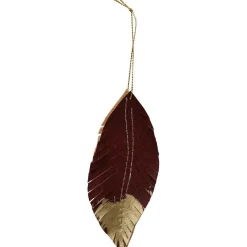 Décoration plume à bout doré à suspendre-Gifi Hot