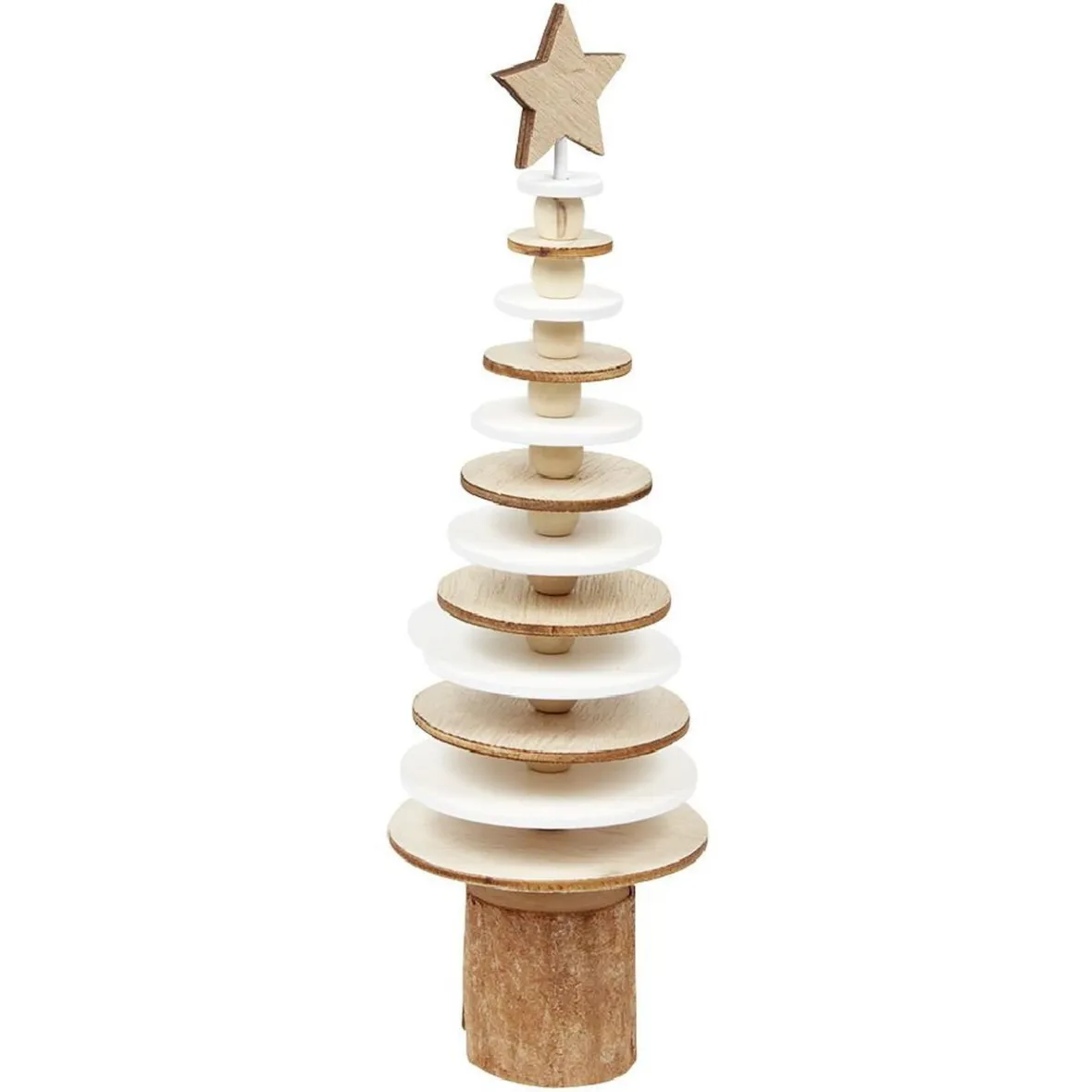 Décoration sapin à poser bois H25 cm-Gifi Hot