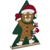 Décoration sapin en bois avec pain d'épice ou gnome H50cm-Gifi Hot