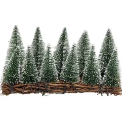 Décoration sapins sur branches 10 LED blanc chaud L.20,5xl.8xH.11 cm-Gifi